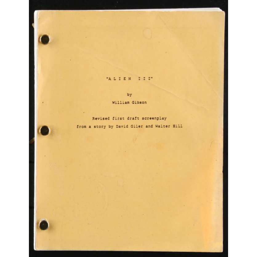 ALIEN 3 US Movie Script Date: 1992 - 100p -Abd 9x12 - 1992 - William Gibson,