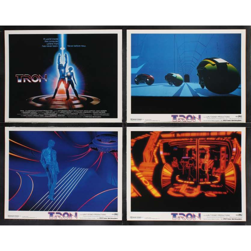 TRON US Lobby cards x8 11x14 - 1982 - Steven Lisberger, Jeff Bridges