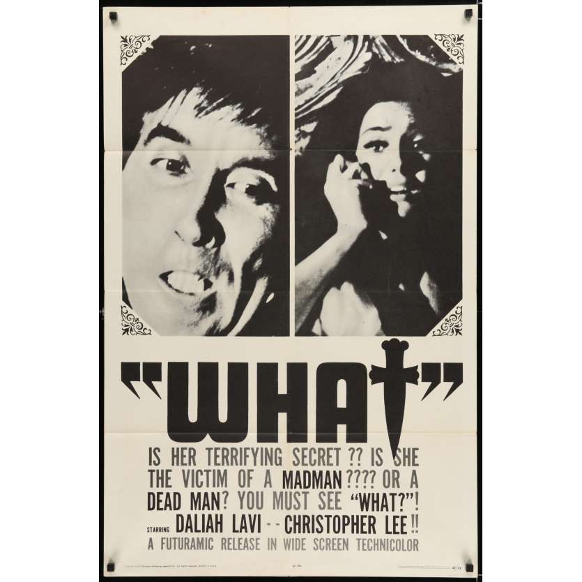 WHIP & THE BODY US Movie Poster 29x41 - 1965 - Mario Bava, Barbara Steele