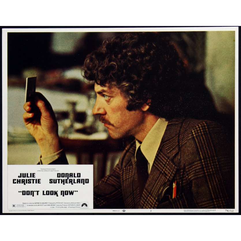 DON'T LOOK NOW US Lobby Card 1 11x14 - 1974 - Nicholas Roeg, Donald Sutherland
