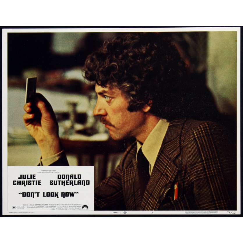 DON'T LOOK NOW US Lobby Card 1 11x14 - 1974 - Nicholas Roeg, Donald Sutherland