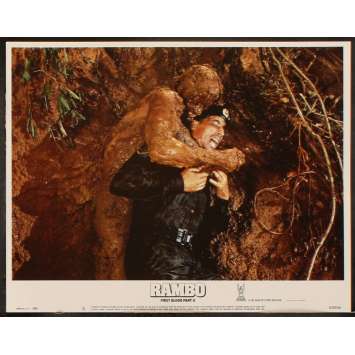 RAMBO FIRST BLOOD II US Lobby Card 6 11x14 - 1985 - George Pan Cosmatos, Sylvester Stallone