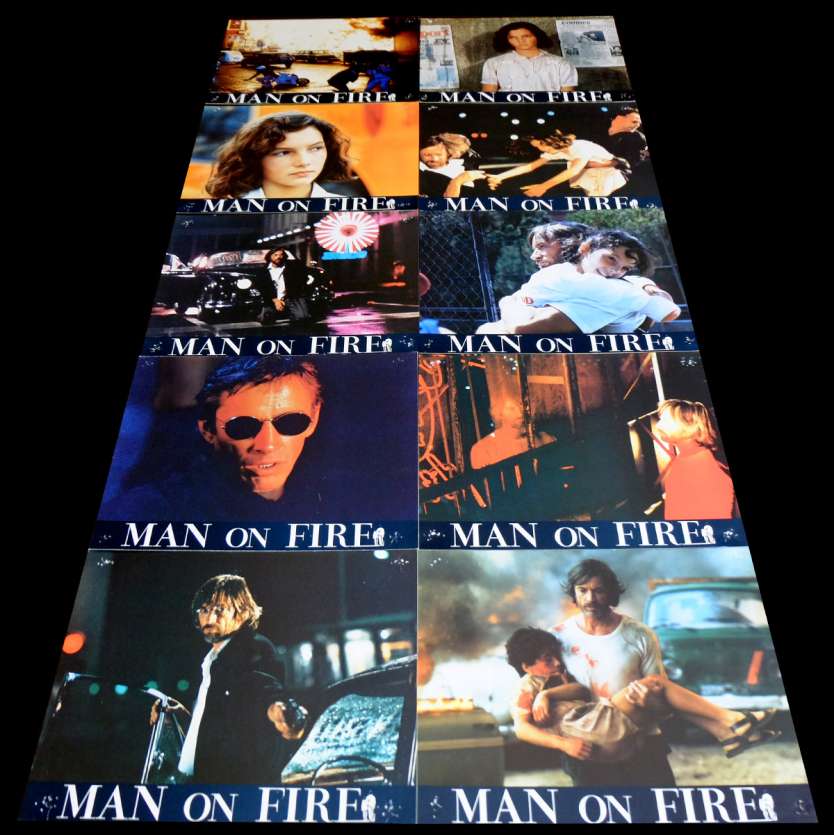 MAN OF FIRE French Lobby Cards x10 9x12 - 1987 - Elie Chouraqui, Scott Glenn