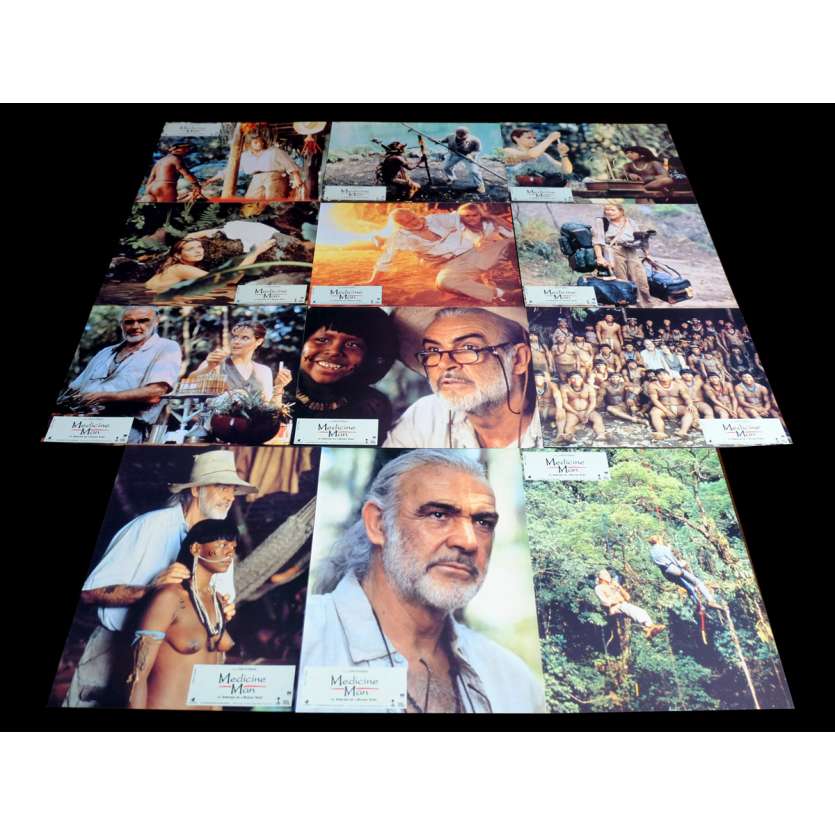 MEDICINE MAN French Lobby Cards x12 9x12 - 1992 - John McTiernan, Sean Connery
