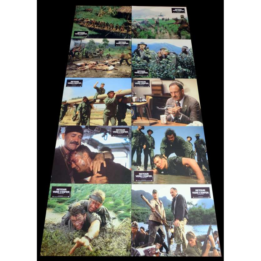 UNCOMMON VALOR French Lobby Cards x10 9x12 - 1983 - Ted Kotcheff, Gene Hackman