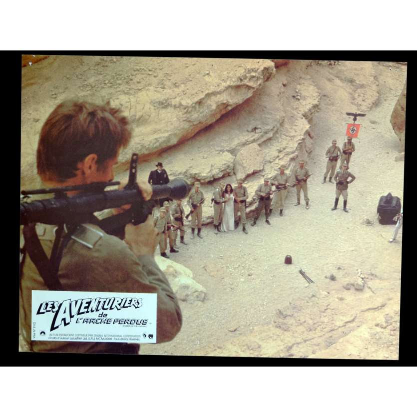 RAIDERS OF THE LOST ARK French Lobby Card 2 9x12 - 1981 - Steven Spielberg, Harrison Ford