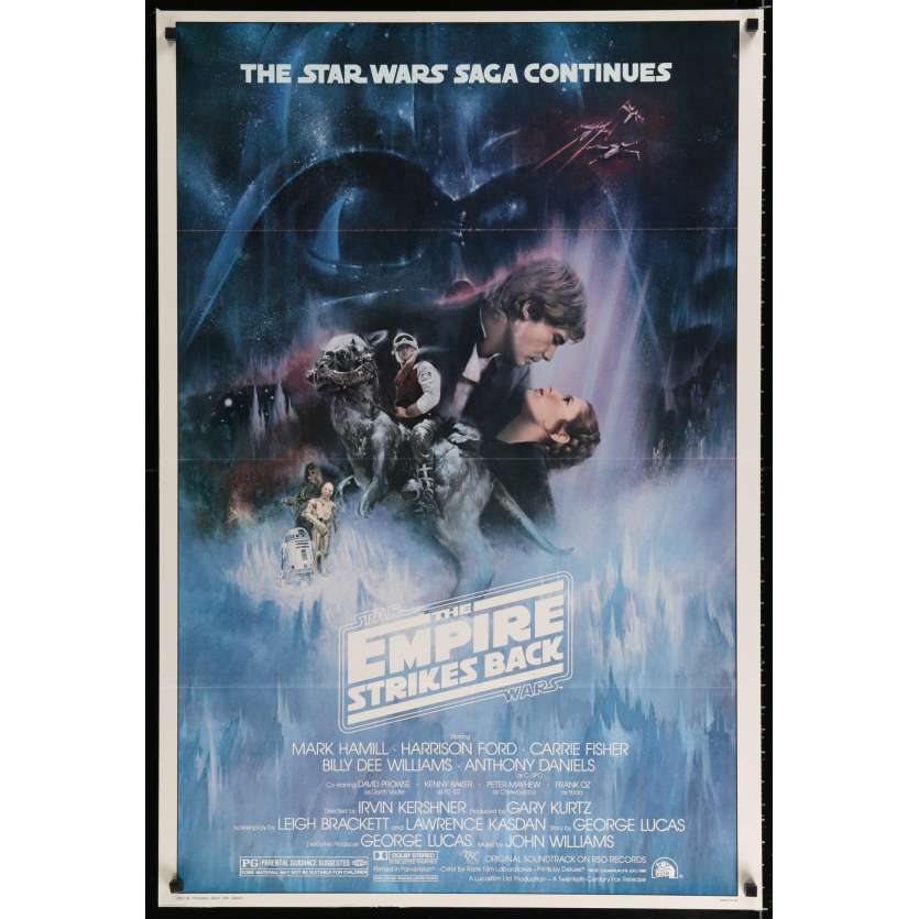 STAR WARS - EMPIRE STRIKES BACK US Movie Poster Style A 29x41 - 1980 - George Lucas, Harrison Ford