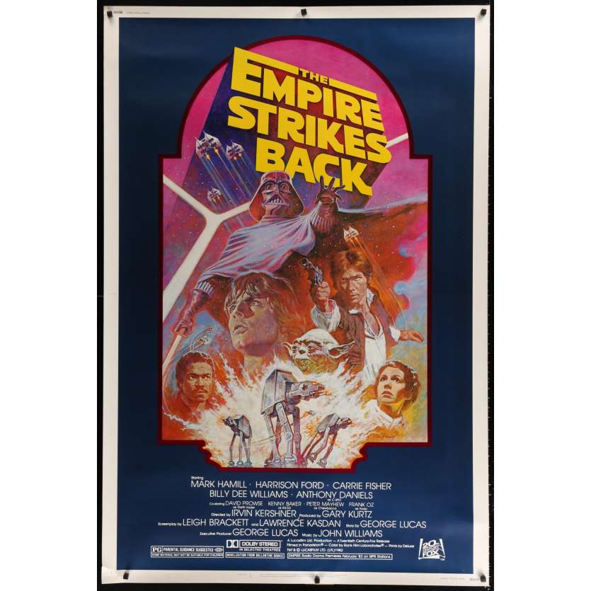 STAR WARS - EMPIRE STRIKES BACK US Movie Poster  40x60 - R1982 - George Lucas, Harrison Ford