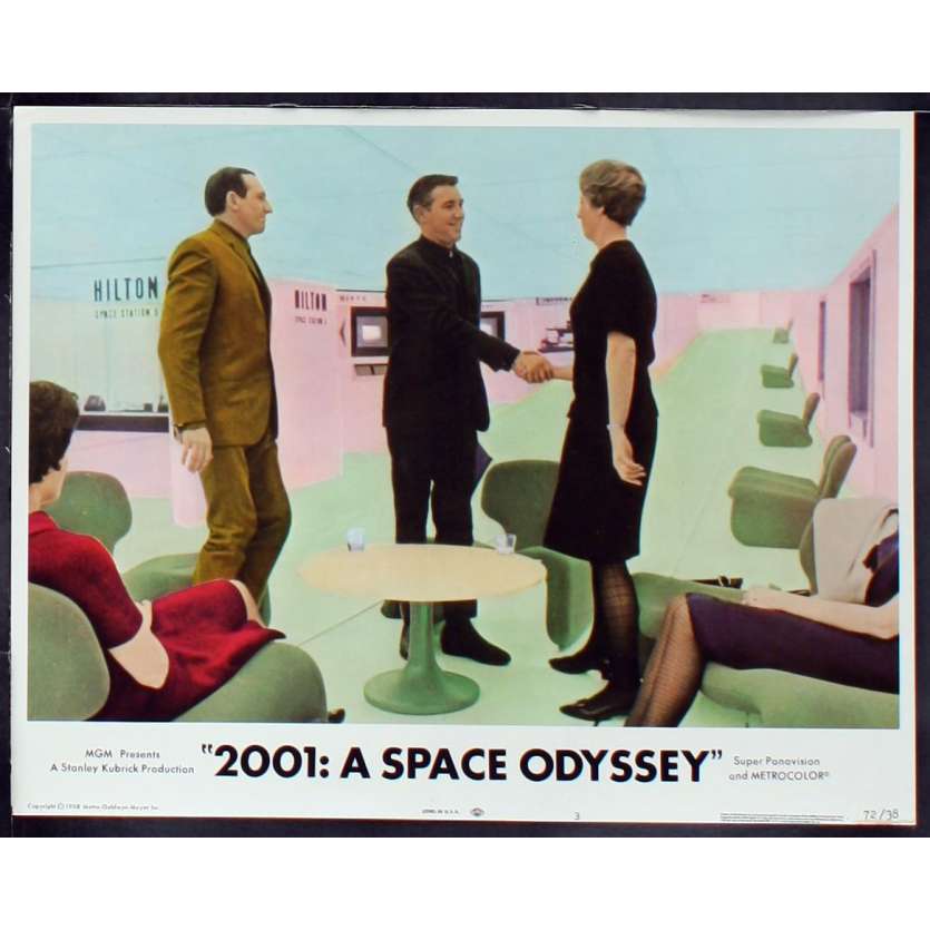 2001: A SPACE ODYSSEY US Lobby Card 4 11x14 - R1972 - Stanley Kubrick, Keir Dullea