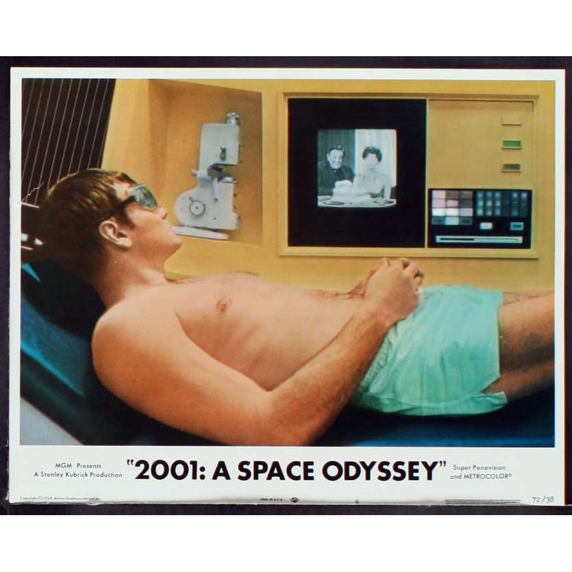 2001: A SPACE ODYSSEY US Lobby Card 2 11x14 - R1972 - Stanley Kubrick, Keir Dullea
