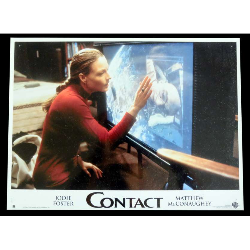 CONTACT French Lobby Card 3 9x12 - 1997 - Robert Zemeckis, Jodie Foster