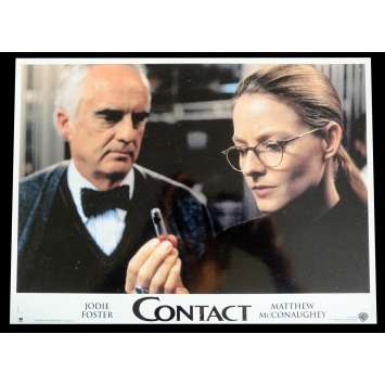 CONTACT French Lobby Card 2 9x12 - 1997 - Robert Zemeckis, Jodie Foster