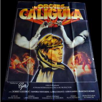 ORGIES DE CALIGULA French Movie Poster 47x63 '84 Lorenzo Onorati, X-rated, sexy Poster