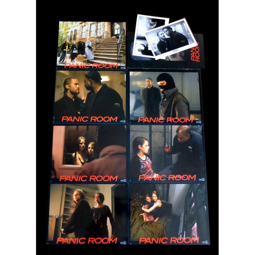 PANIC ROOM French Lobby cards x9 9x12 - 2002 - David Fincher, Jodie Foster