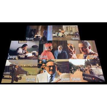 CENTO GIORNI A PALERMO French Lobby cards x8 9x12 - 1984 - Giuseppe Ferrara, Lino Ventura
