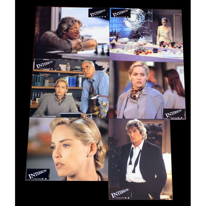 INTERSECTION French Lobby cards x6 9x12 - 1993 - Mark Rydell, Sharon Stone