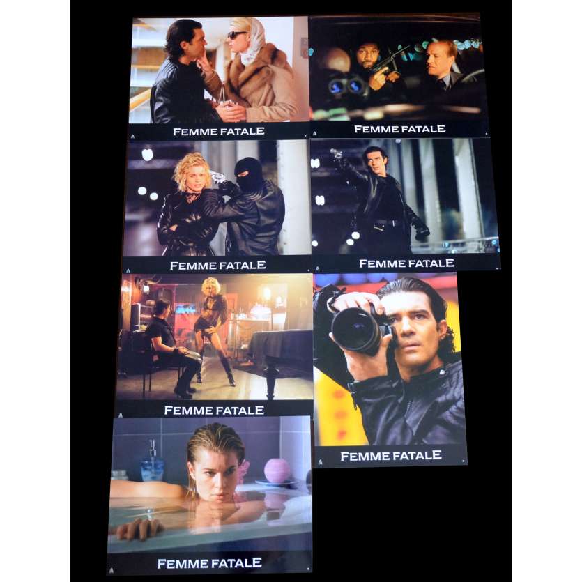 FEMME FATALE French Lobby cards x7 9x12 - 2002 - Brian de Palma, Antonio Banderas