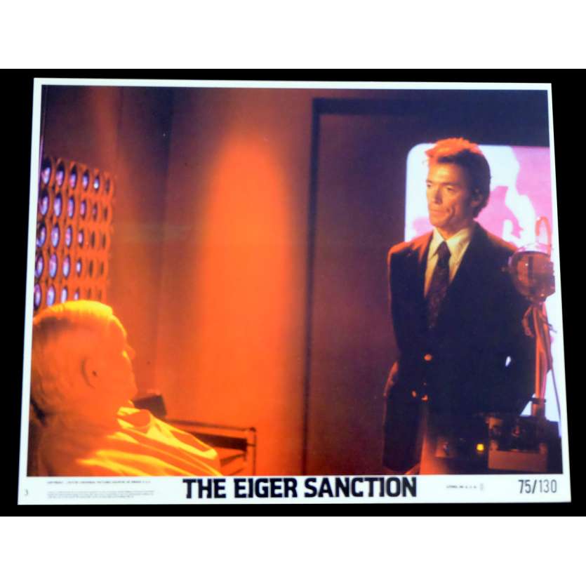 THE EIGER SANCTION US Lobby Card  8x10 - 1975 - Clint Eastwood, George Kennedy