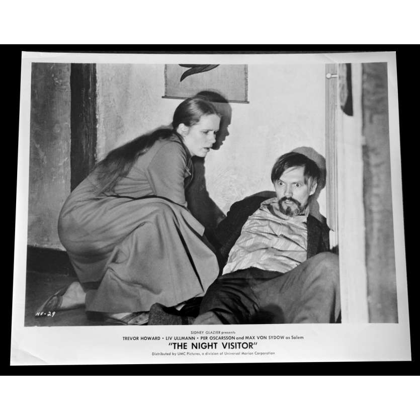 THE NIGHT VISITOR Photo de presse 20x25 - 1971 - Max von Sydow, Laslo Benedek