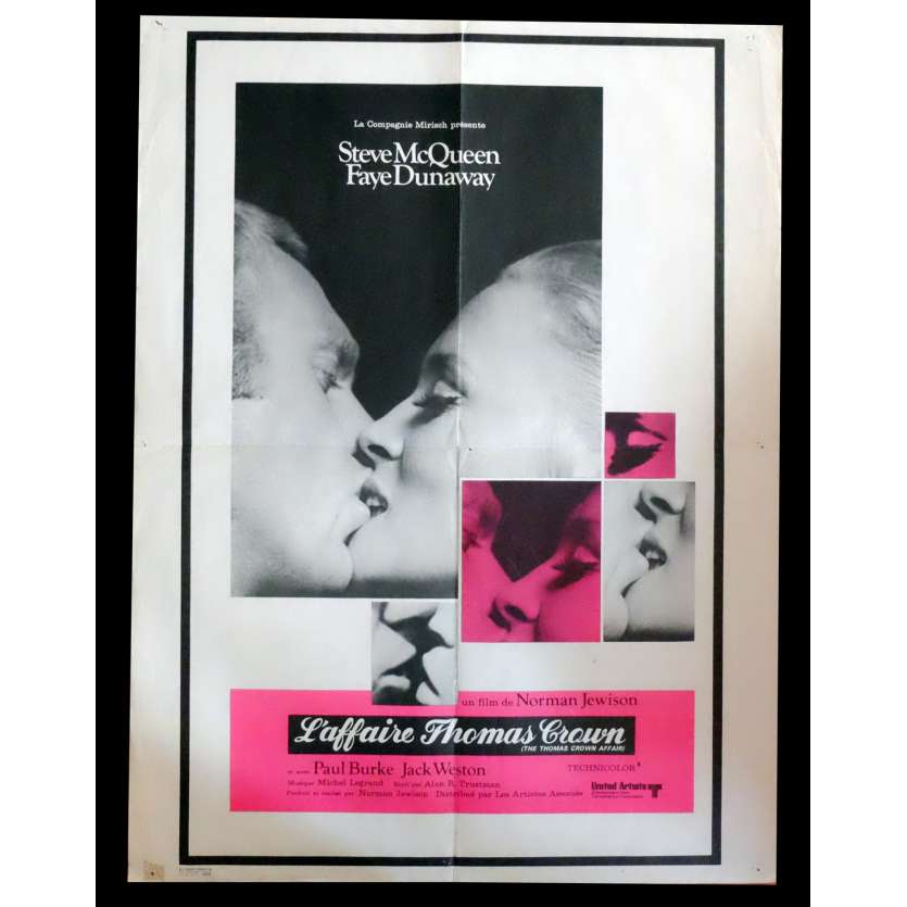 L'AFFAIRE THOMAS CROWN Affiche de film  60x80 - 1968 - Steve McQueen, Norman Jewinson