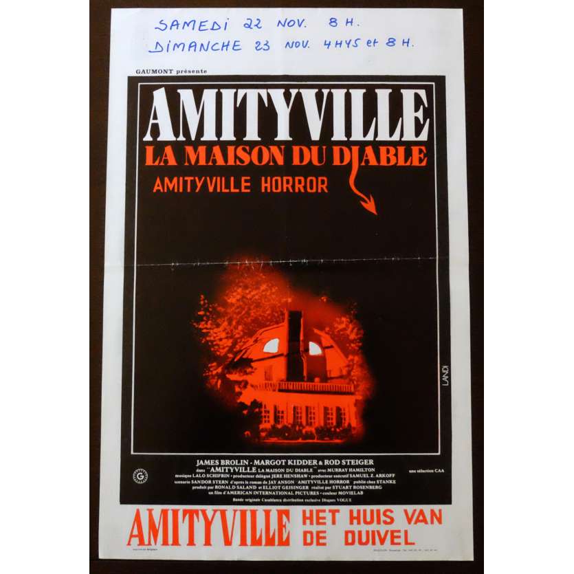 THE AMITYVILLE HORROR Belgian Movie poster 14x22 - 1979 - Stuart Rosenberg, James Brolin