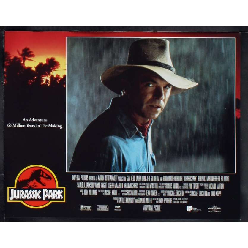 JURASSIC PARK US Lobby Card N8 11x14 - 1993 - Steven Spielberg, Sam Neil