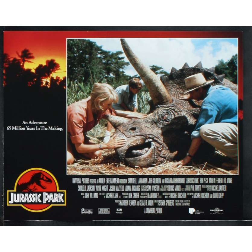 JURASSIC PARK Photo de film N6 28x36 - 1993 - Sam Neil, Steven Spielberg