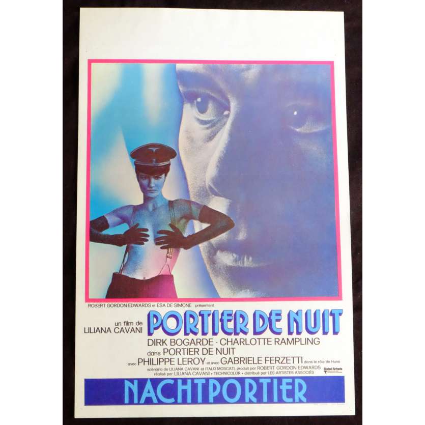 NIGHT PORTER Belgian Movie Poster 14x21 - 1974 - Liliana Cavani, Dirk Bogarde