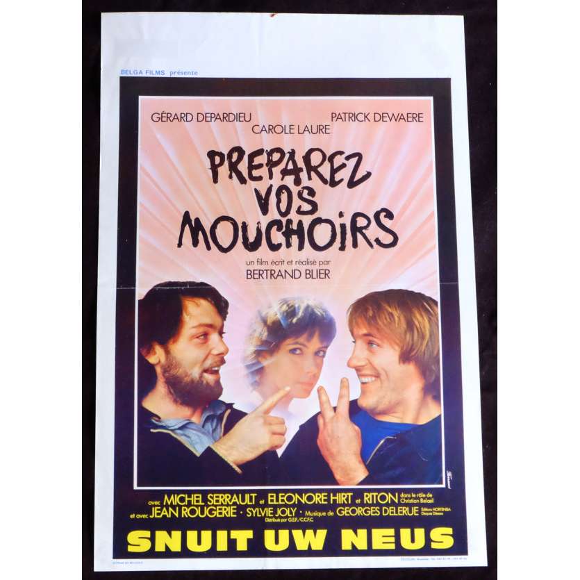 GET YOUR HANDKERCHIEFS Belgian Movie Poster  14x21 - 1978 - Bertrand Blier, Patrick Dewaere