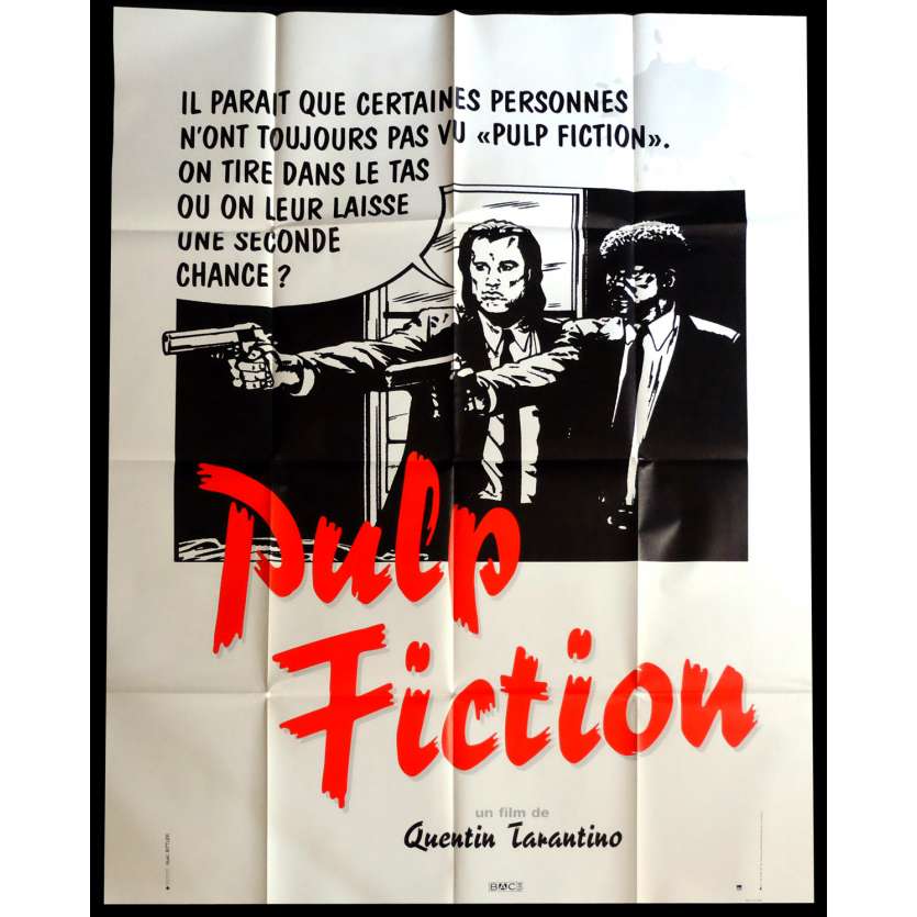 PULP FICTION Affiche de film 120x160 - 1994 - Uma Thurman, Quentin Tarantino