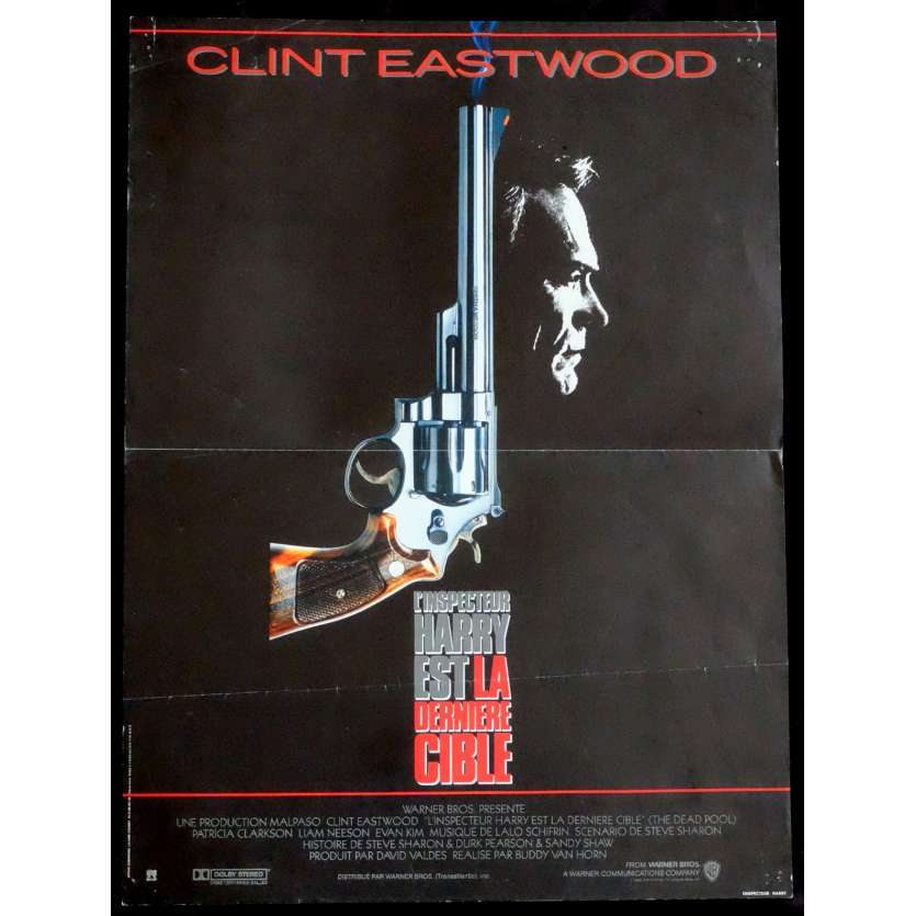 THE DEAD POOL French Movie Poster 15x21 - 1988 - Buddy von horne, Clint Eastwood