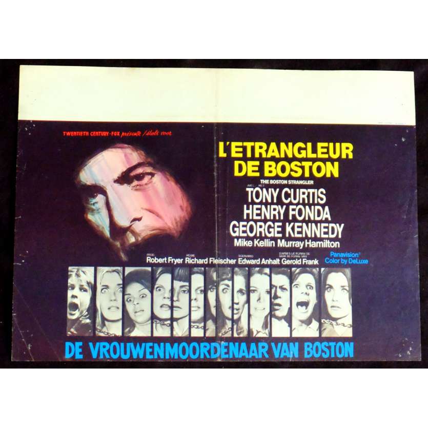 THE BOSTON STRANGLER Belgian Movie Poster  14x22 - 1968 - Richard Fleischer, Tony Curtis