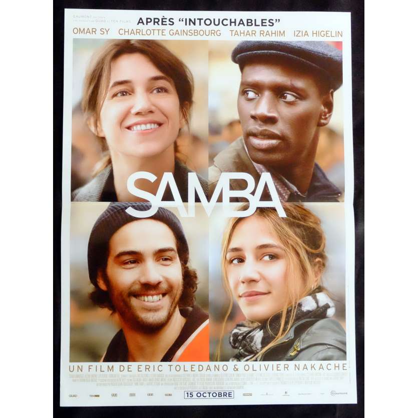 SAMBA Affiche de film 40X60 - 2014 - Omar Sy, Eric Toledano