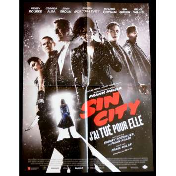 SIN CITY 2 Affiche de film 40X60 - 2014 - Mickey Rourke, Roberto Rodriguez