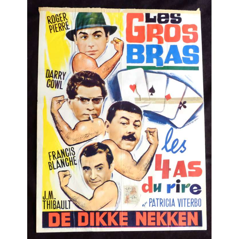 LES GROS BRAS Belgian Movie Poster 14x21 - 1964 - Francis Rigaud, Francis Blanche