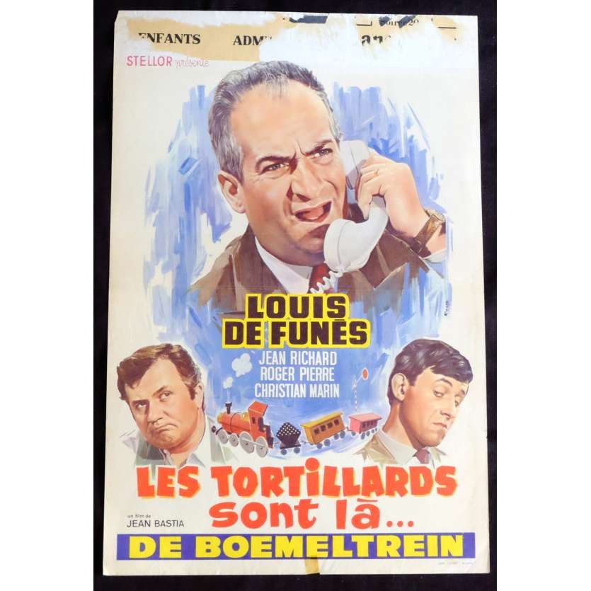 LES TORTILLARDS Affiche de film 35x55 - 1960 - Louis de Funes, Roger Pierre