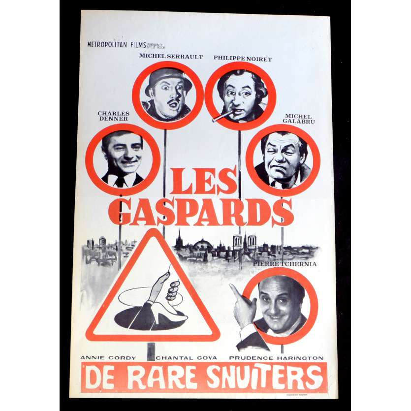 THE HOLES Belgian Movie Poster 14x21 - 1974 - Pierre Tchernia, Michel Serrault