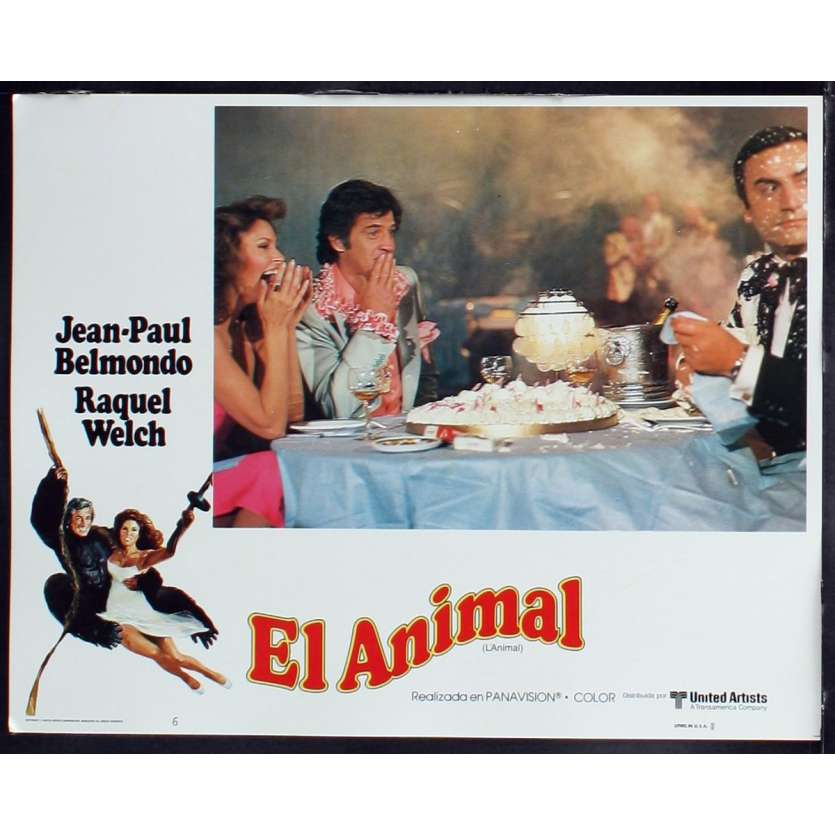 ANIMAL US Lobby Card 3 11x14 - 1977 - Claude Zidi, Jean-Paul Belmondo