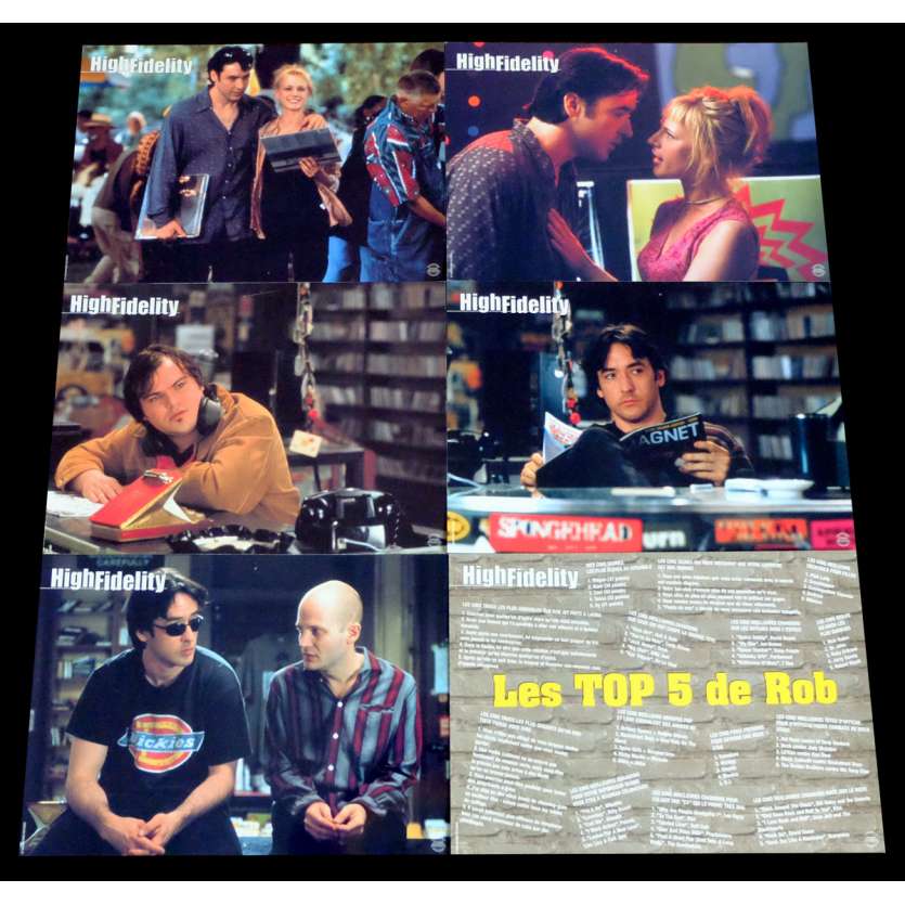 HIGH FIDELITY French Lobby Cards X6 9x12 - 2000 - Stephen Frears, John Cusack