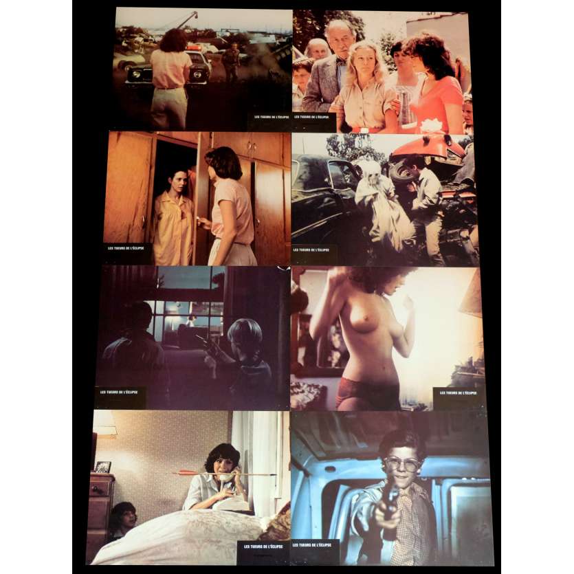 LES TUEURS DE L'ECLIPSE Photos de film x8 21x30 - 1981 - Melinda Cordell, Ed Hunt
