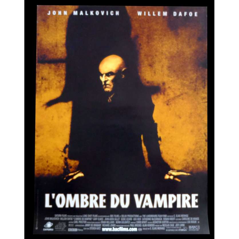 L'OMBRE DU VAMPIRE Affiche de film 40x60 - 2000 - Willem Dafoe, E. Elias Merhige