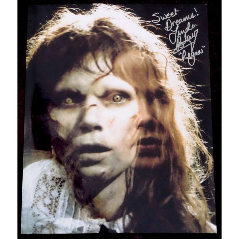 L'EXORCISTE Photo signée par Linda Blair 28x36 - 1973 - Linda Blair , William Friedkin