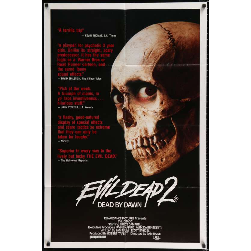 EVIL DEAD 2 Affiche de film 69x102 - 1987 - Bruce Campbell, Sam Raimi