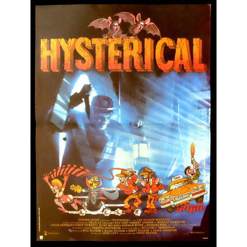 HYSTERICAL French Movie Poster 15x21 - 1983 - Chris Bearde, Bill Hudson