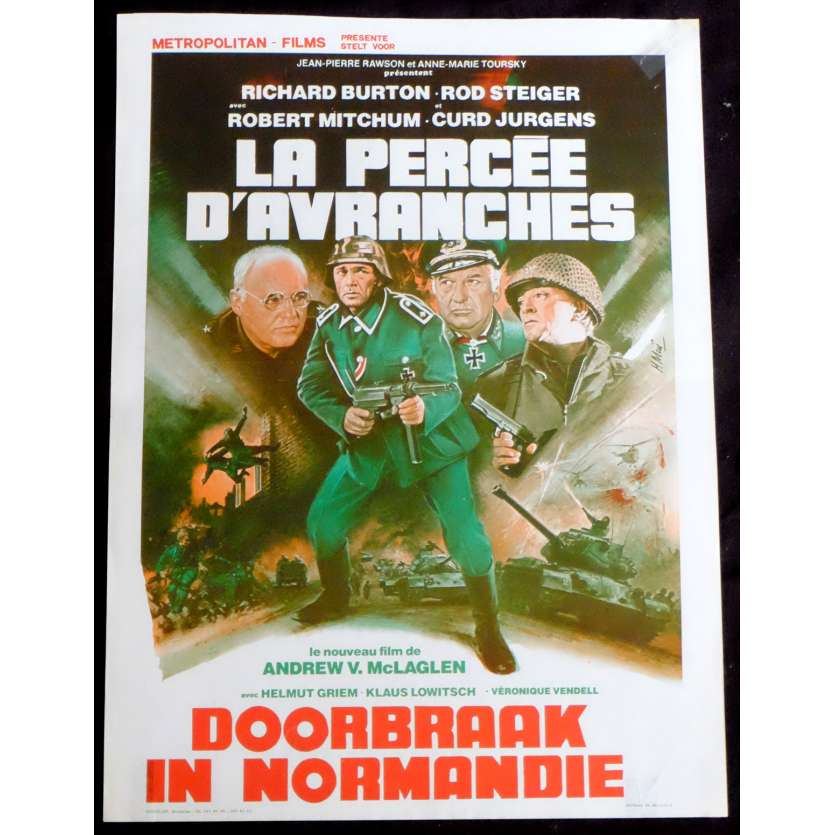 BREAKTROUGH Belgian Movie Poster 14x20 - 1979 - Andrew V. McLaglen, Richard Burton