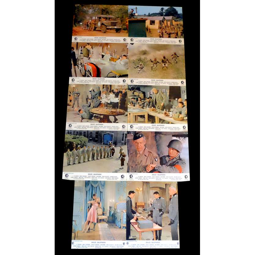 DIRTY DOZEN French Lobby cards x10 9x12 - 1967 - Robert Aldrich, Lee Marvin
