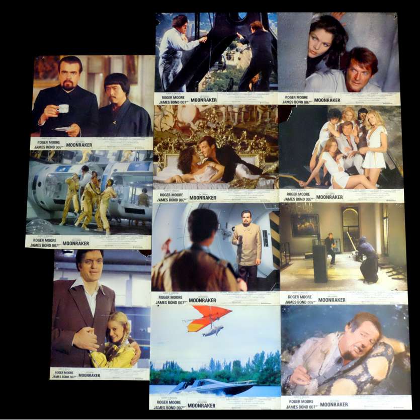 MOONRAKER French Lobby cards  9x12 - 1979 - Lewis Gilbert, Roger Moore