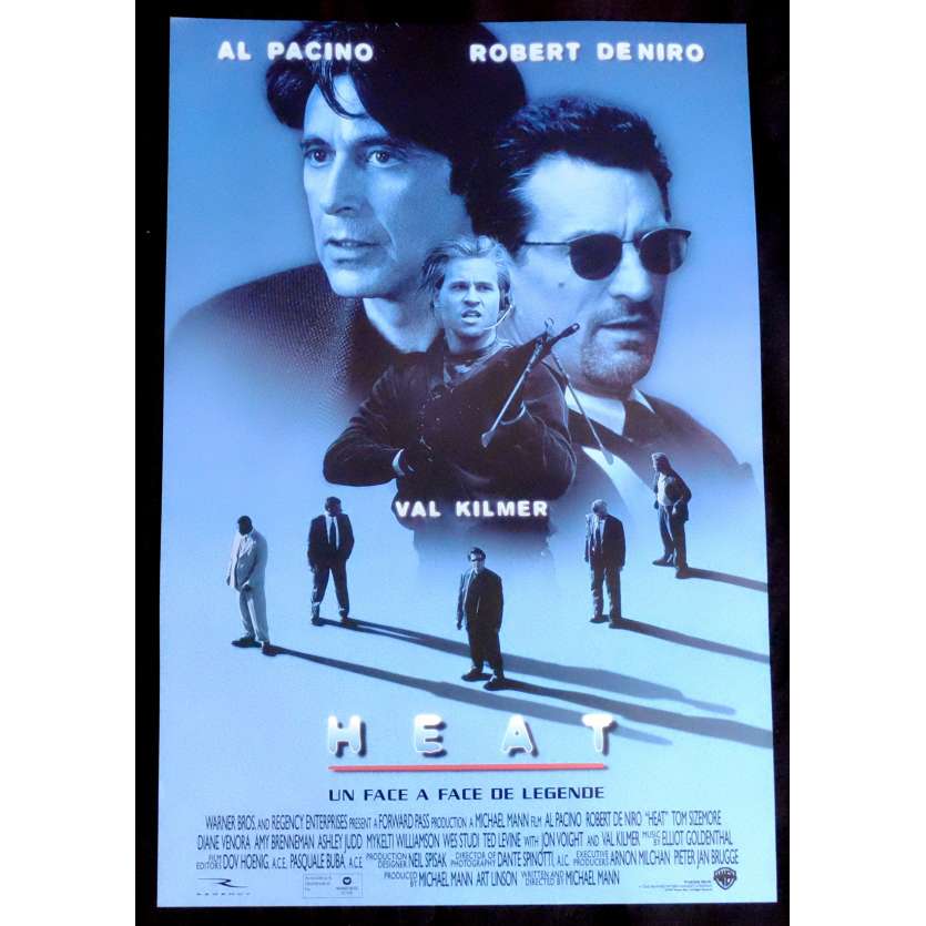 HEAT Belgian Movie Poster 14x21 - 1995 - Michael Mann, Robert de Niro, Al Pacino