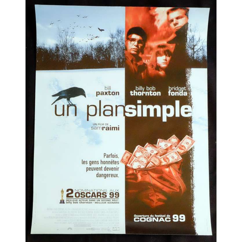 UN PLAN SIMPLE Affiche de film 40x60 - 1998 - Bill Paxton, Sam Raimi