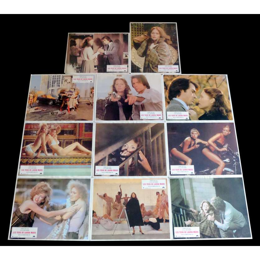 THE EYES OF LAURA MARS French Lobby Cards x11 9x12 - 1978 - Irvin Kershner, Faye Dunaway